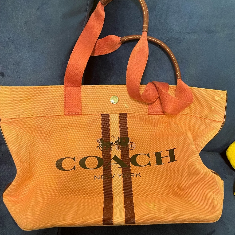 Coach Canvas Large Tote Bag